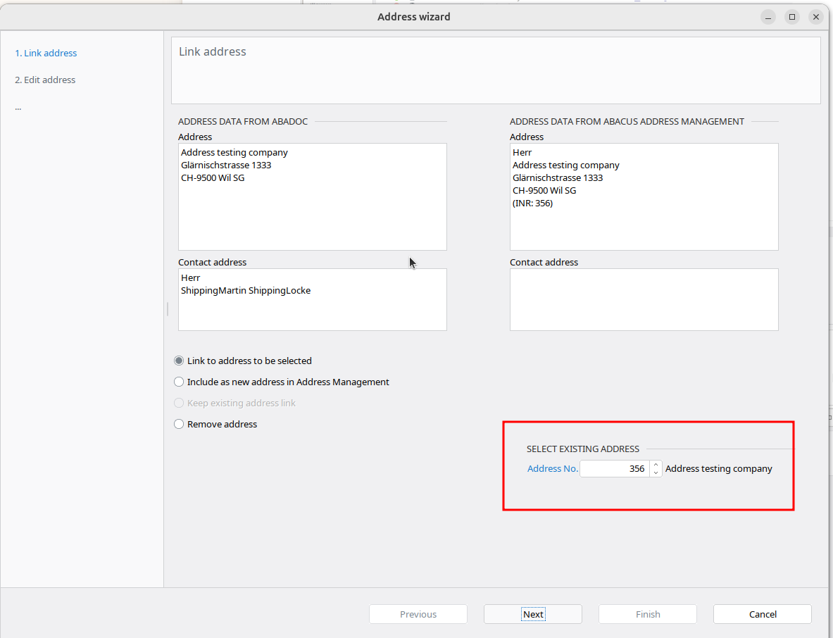 Map Shipping addresses